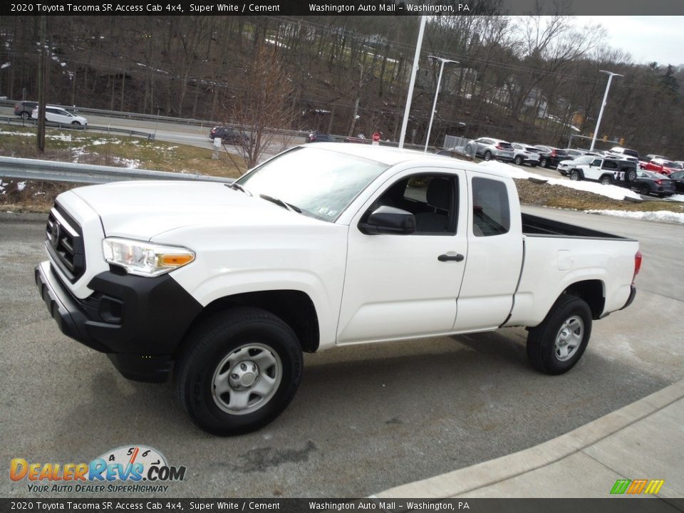 2020 Toyota Tacoma SR Access Cab 4x4 Super White / Cement Photo #15