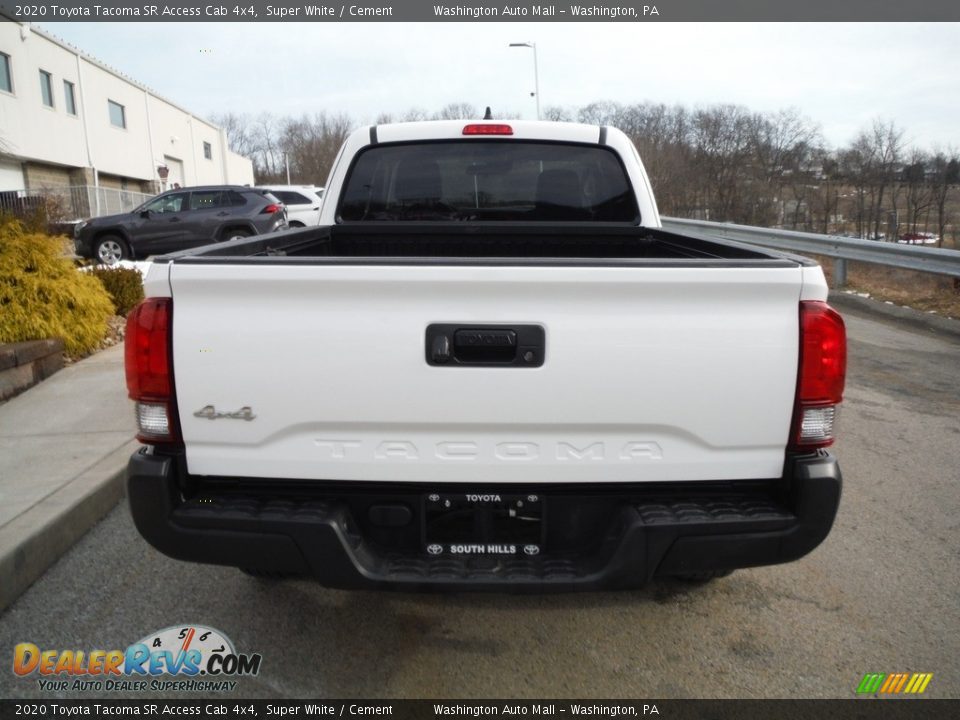 2020 Toyota Tacoma SR Access Cab 4x4 Super White / Cement Photo #17