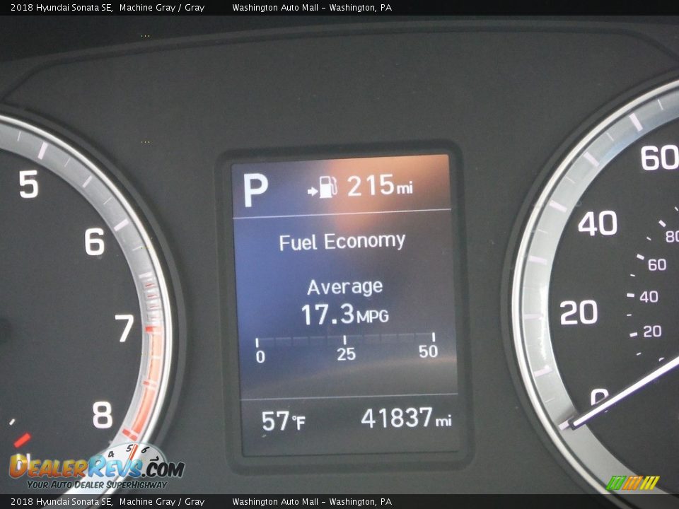 2018 Hyundai Sonata SE Machine Gray / Gray Photo #27