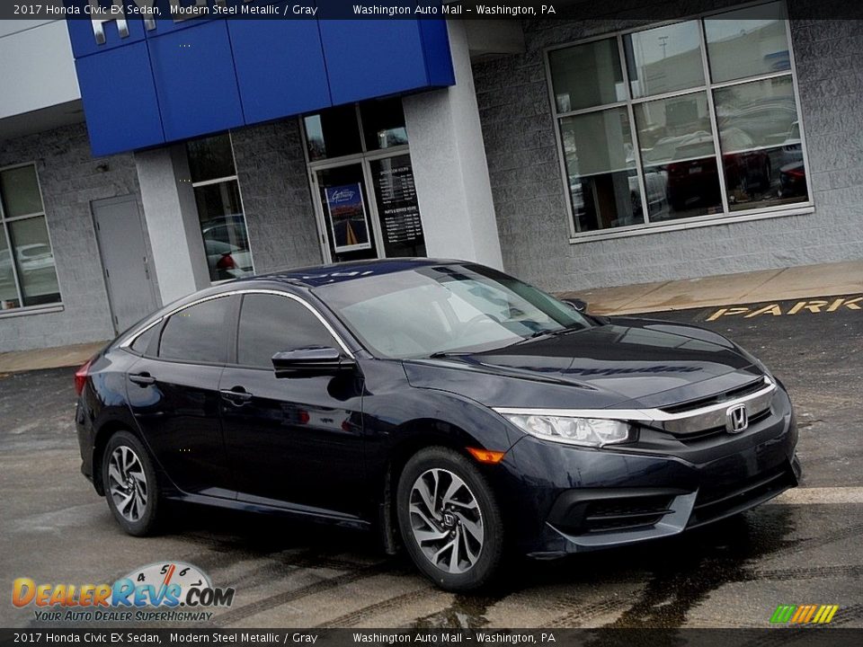 2017 Honda Civic EX Sedan Modern Steel Metallic / Gray Photo #1