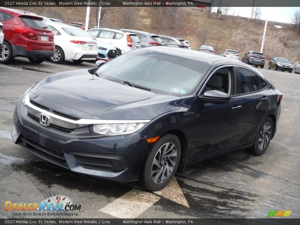 2017 Honda Civic EX Sedan Modern Steel Metallic / Gray Photo #5