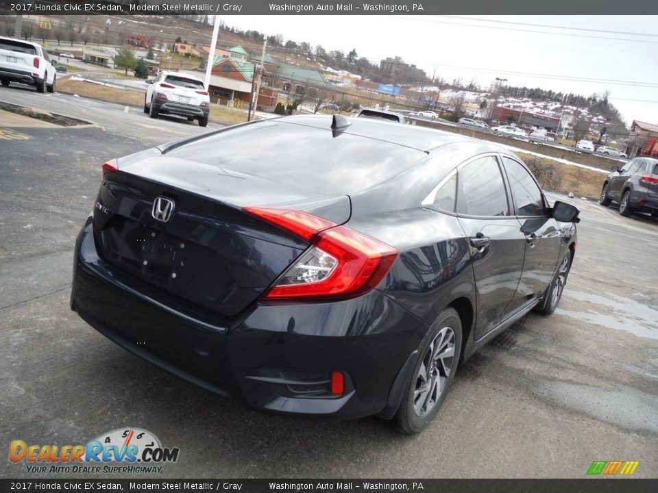 2017 Honda Civic EX Sedan Modern Steel Metallic / Gray Photo #9