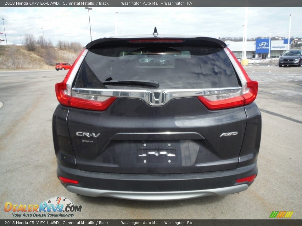 2018 Honda CR-V EX-L AWD Gunmetal Metallic / Black Photo #10