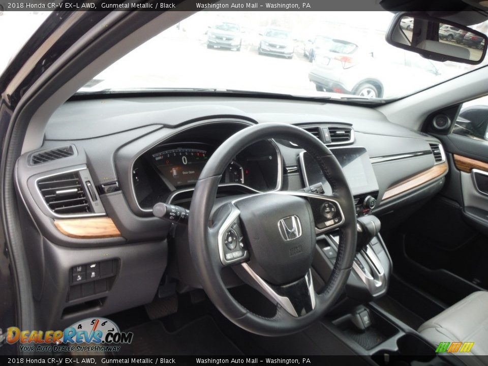 2018 Honda CR-V EX-L AWD Gunmetal Metallic / Black Photo #14