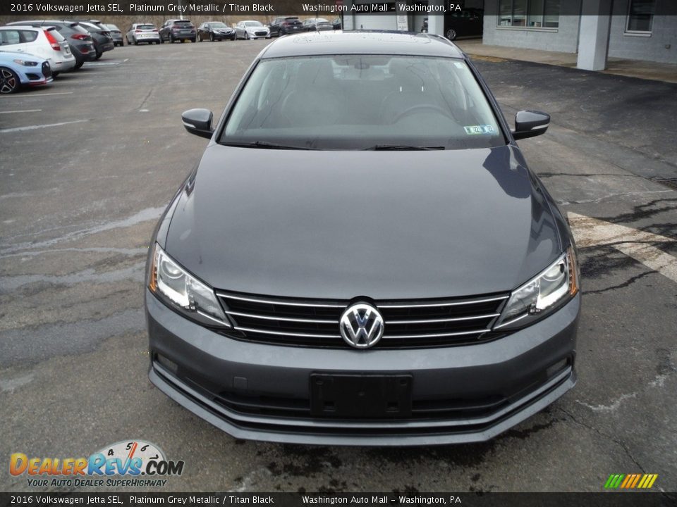 2016 Volkswagen Jetta SEL Platinum Grey Metallic / Titan Black Photo #5