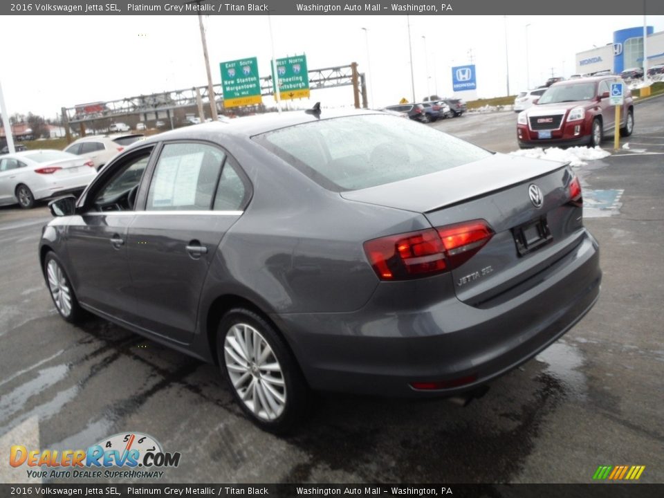 2016 Volkswagen Jetta SEL Platinum Grey Metallic / Titan Black Photo #8