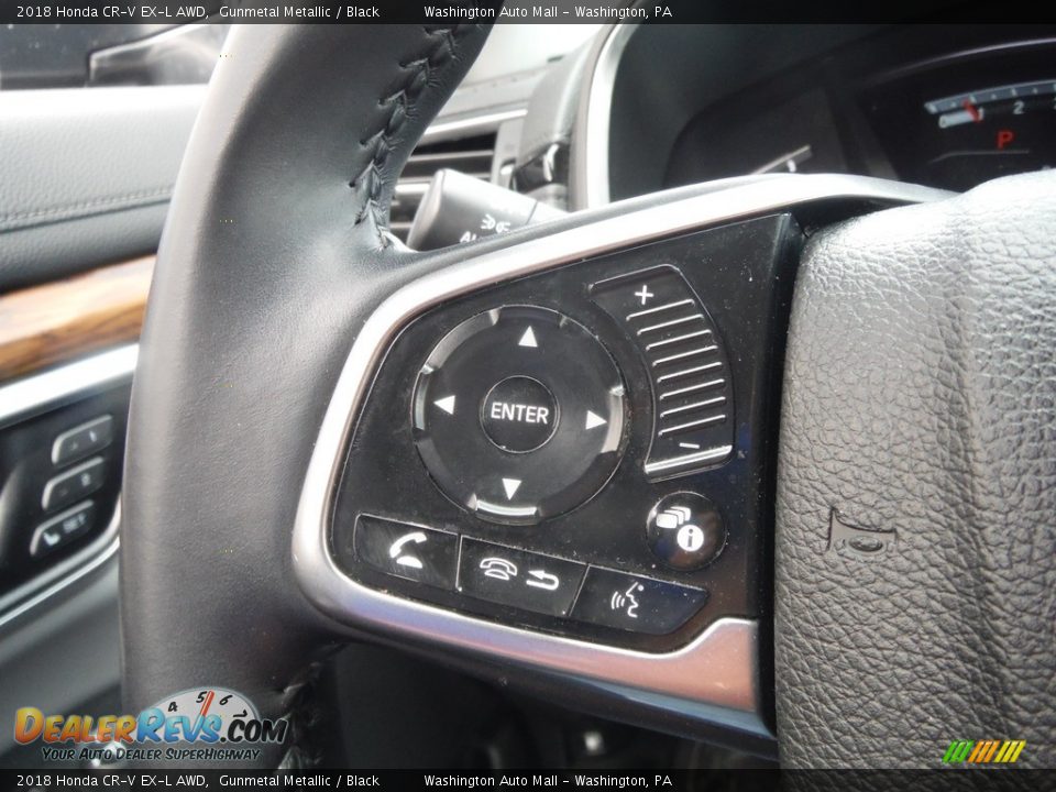 2018 Honda CR-V EX-L AWD Gunmetal Metallic / Black Photo #28