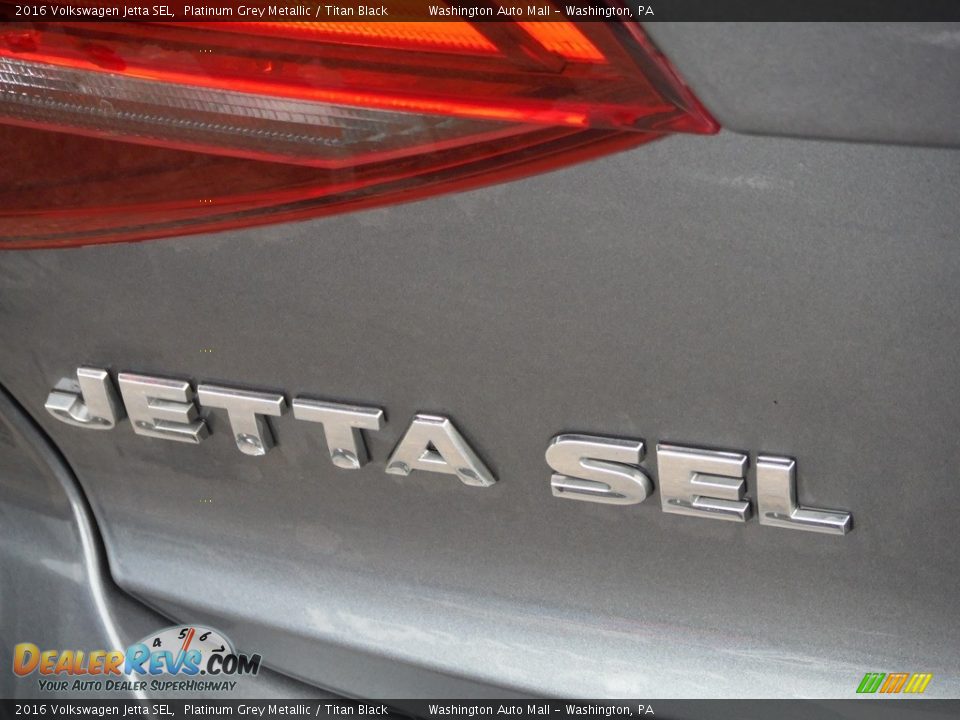 2016 Volkswagen Jetta SEL Platinum Grey Metallic / Titan Black Photo #9