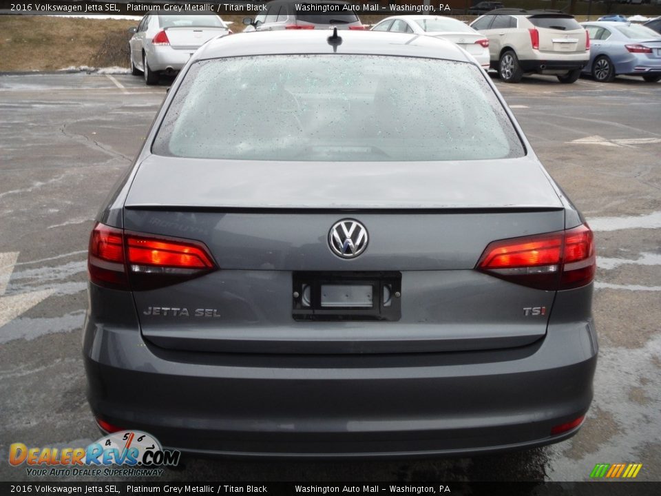 2016 Volkswagen Jetta SEL Platinum Grey Metallic / Titan Black Photo #10