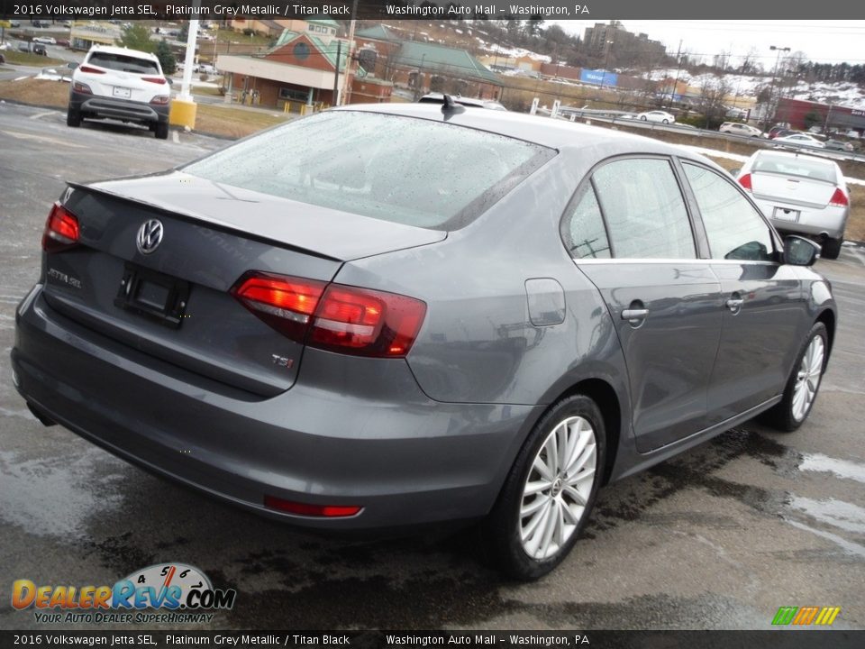 2016 Volkswagen Jetta SEL Platinum Grey Metallic / Titan Black Photo #11