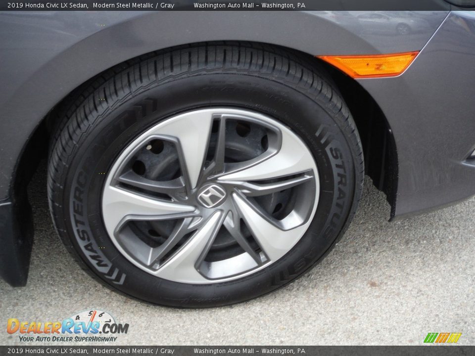 2019 Honda Civic LX Sedan Modern Steel Metallic / Gray Photo #3
