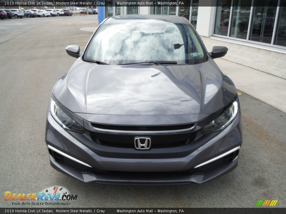 2019 Honda Civic LX Sedan Modern Steel Metallic / Gray Photo #4