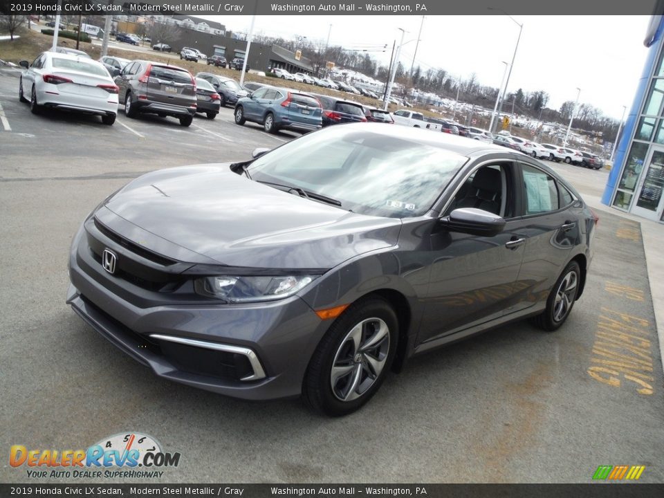 2019 Honda Civic LX Sedan Modern Steel Metallic / Gray Photo #5