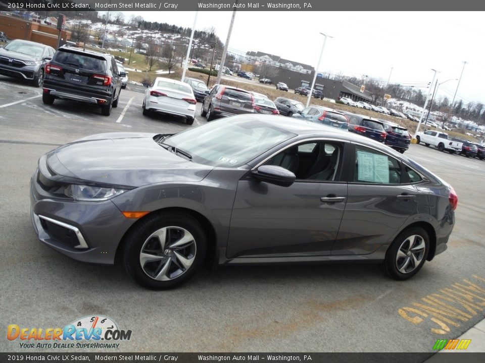 2019 Honda Civic LX Sedan Modern Steel Metallic / Gray Photo #6