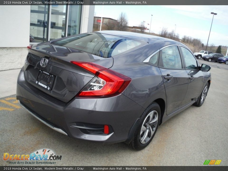 2019 Honda Civic LX Sedan Modern Steel Metallic / Gray Photo #8