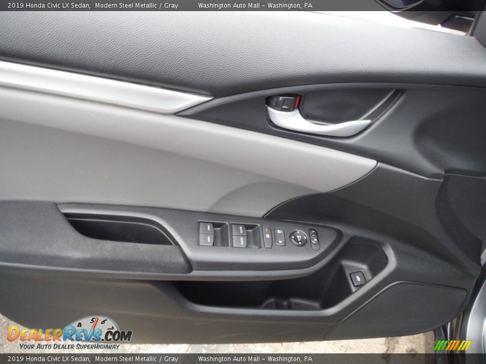 2019 Honda Civic LX Sedan Modern Steel Metallic / Gray Photo #12