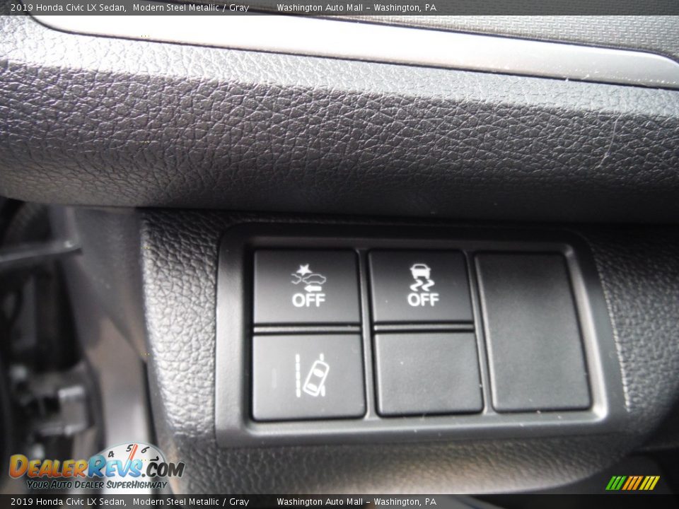 2019 Honda Civic LX Sedan Modern Steel Metallic / Gray Photo #13