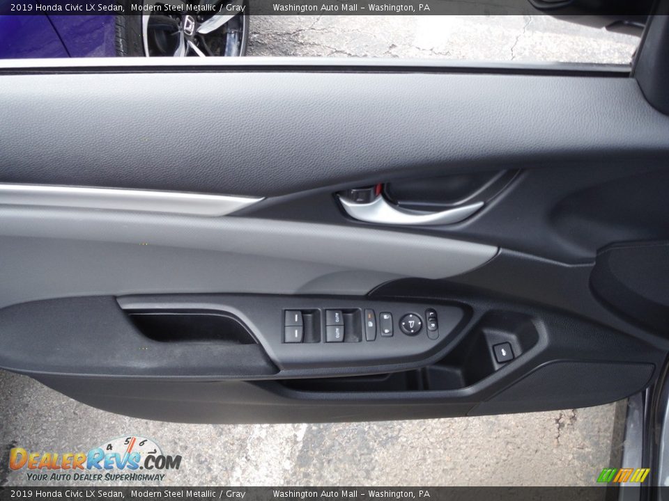 2019 Honda Civic LX Sedan Modern Steel Metallic / Gray Photo #14