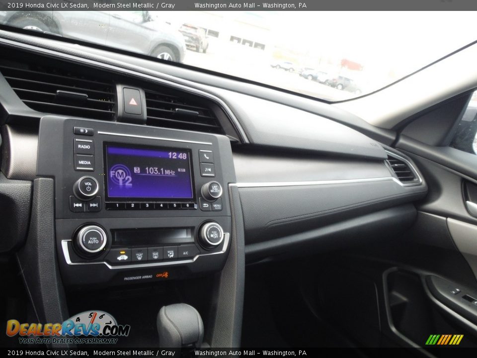 2019 Honda Civic LX Sedan Modern Steel Metallic / Gray Photo #16