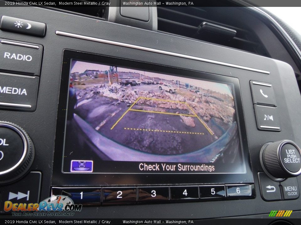 2019 Honda Civic LX Sedan Modern Steel Metallic / Gray Photo #17