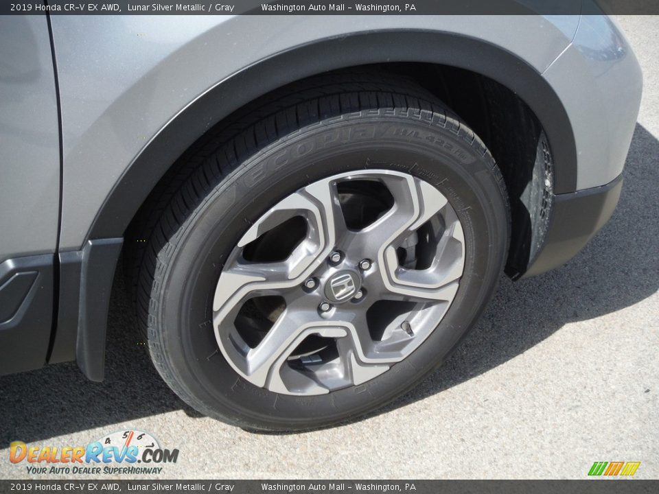 2019 Honda CR-V EX AWD Lunar Silver Metallic / Gray Photo #3