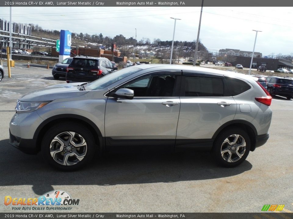 2019 Honda CR-V EX AWD Lunar Silver Metallic / Gray Photo #8