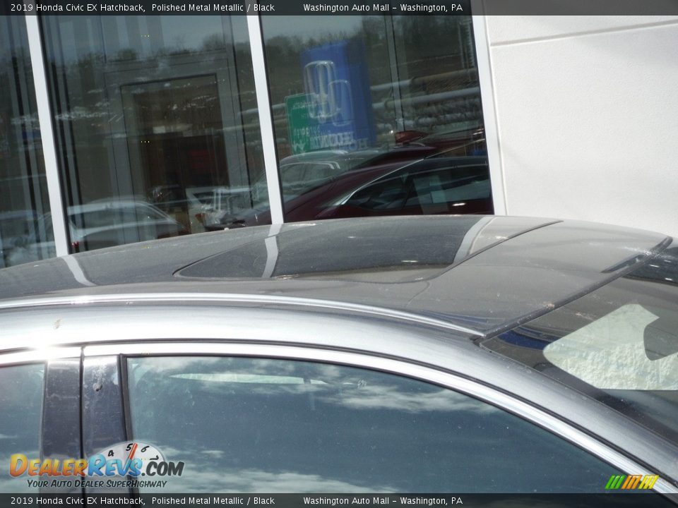 2019 Honda Civic EX Hatchback Polished Metal Metallic / Black Photo #3