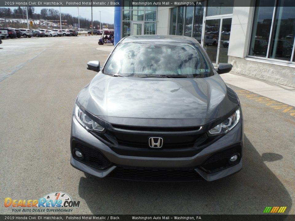 2019 Honda Civic EX Hatchback Polished Metal Metallic / Black Photo #4