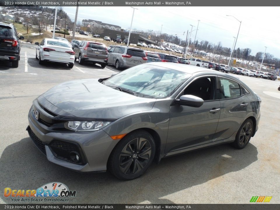 2019 Honda Civic EX Hatchback Polished Metal Metallic / Black Photo #5