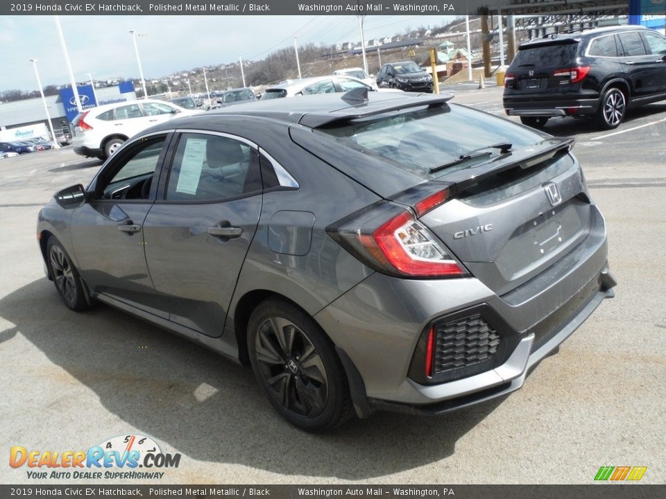 2019 Honda Civic EX Hatchback Polished Metal Metallic / Black Photo #7