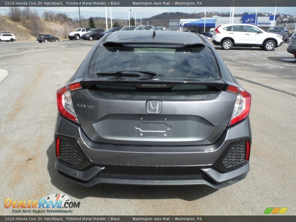 2019 Honda Civic EX Hatchback Polished Metal Metallic / Black Photo #8
