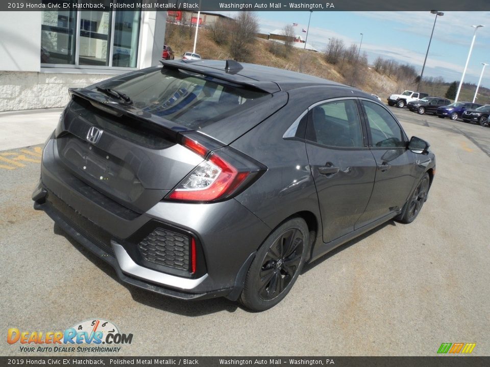2019 Honda Civic EX Hatchback Polished Metal Metallic / Black Photo #9