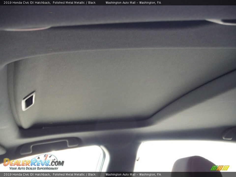 2019 Honda Civic EX Hatchback Polished Metal Metallic / Black Photo #10