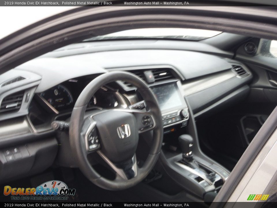 2019 Honda Civic EX Hatchback Polished Metal Metallic / Black Photo #11