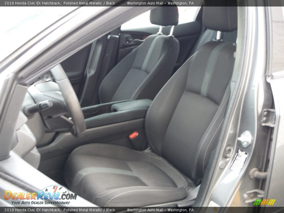 2019 Honda Civic EX Hatchback Polished Metal Metallic / Black Photo #13