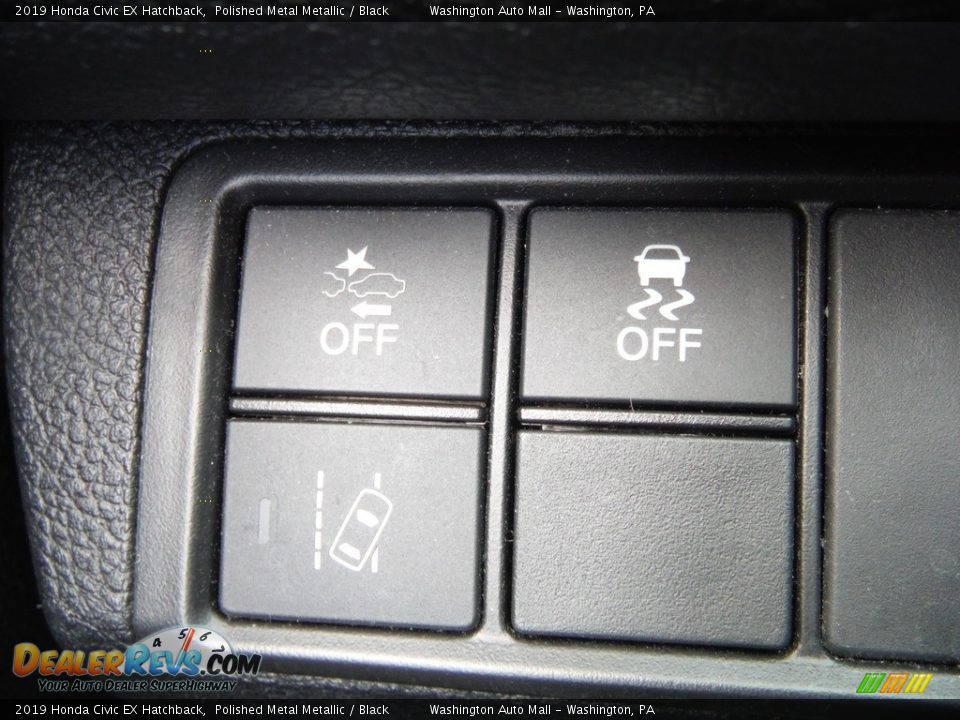 2019 Honda Civic EX Hatchback Polished Metal Metallic / Black Photo #14