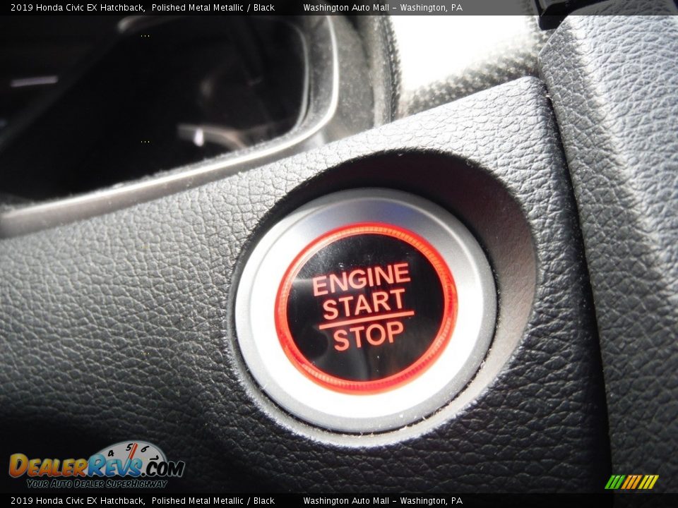 2019 Honda Civic EX Hatchback Polished Metal Metallic / Black Photo #17