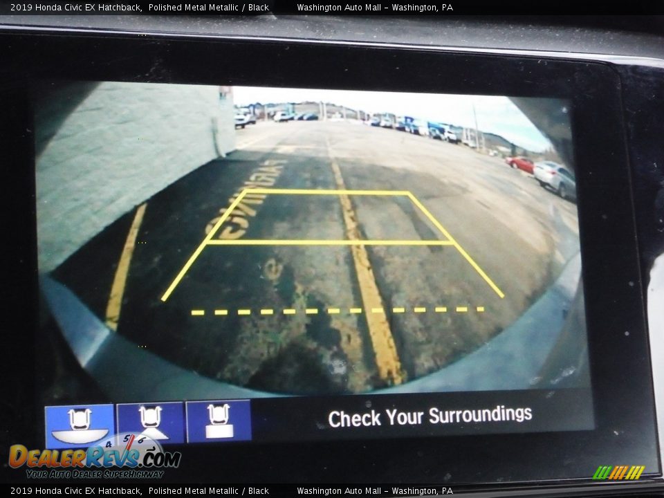 2019 Honda Civic EX Hatchback Polished Metal Metallic / Black Photo #19