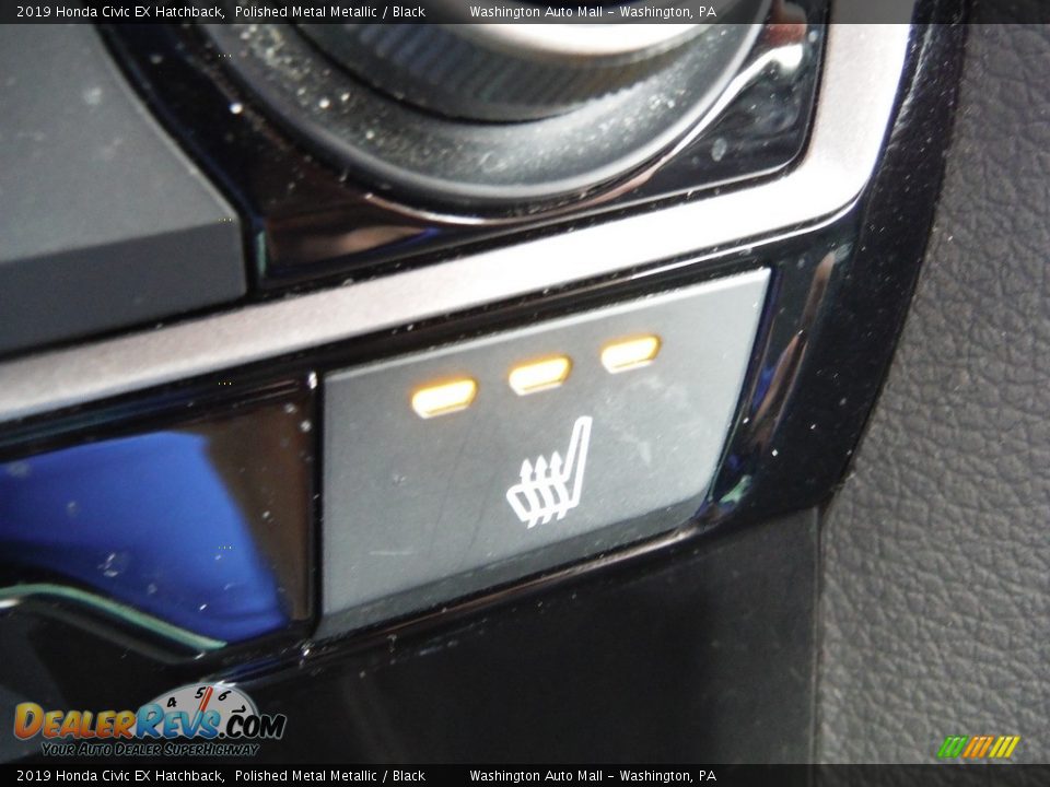 2019 Honda Civic EX Hatchback Polished Metal Metallic / Black Photo #20