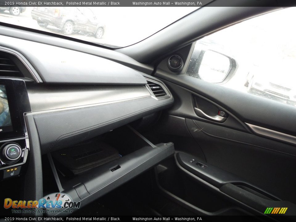 2019 Honda Civic EX Hatchback Polished Metal Metallic / Black Photo #24