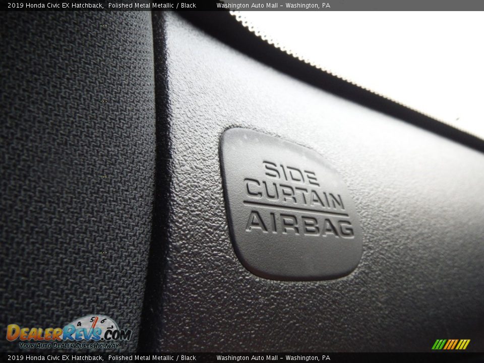 2019 Honda Civic EX Hatchback Polished Metal Metallic / Black Photo #27