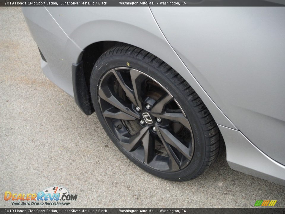 2019 Honda Civic Sport Sedan Lunar Silver Metallic / Black Photo #3