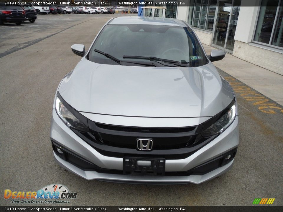 2019 Honda Civic Sport Sedan Lunar Silver Metallic / Black Photo #4