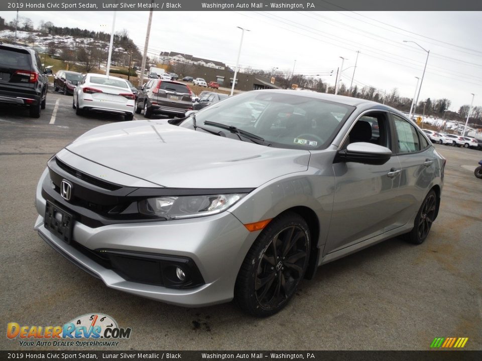 2019 Honda Civic Sport Sedan Lunar Silver Metallic / Black Photo #5