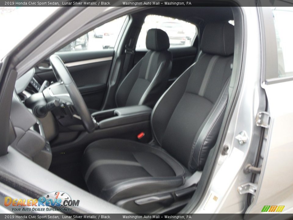 2019 Honda Civic Sport Sedan Lunar Silver Metallic / Black Photo #12