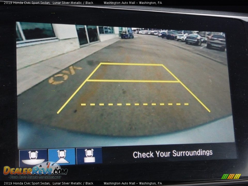 2019 Honda Civic Sport Sedan Lunar Silver Metallic / Black Photo #17