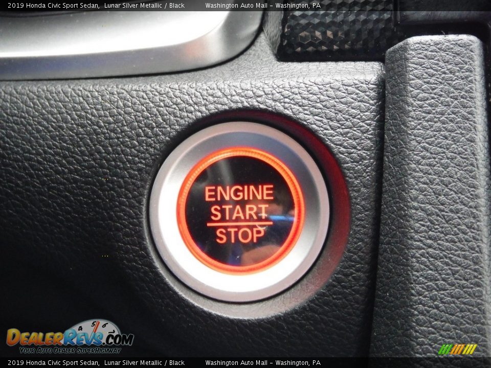 2019 Honda Civic Sport Sedan Lunar Silver Metallic / Black Photo #19