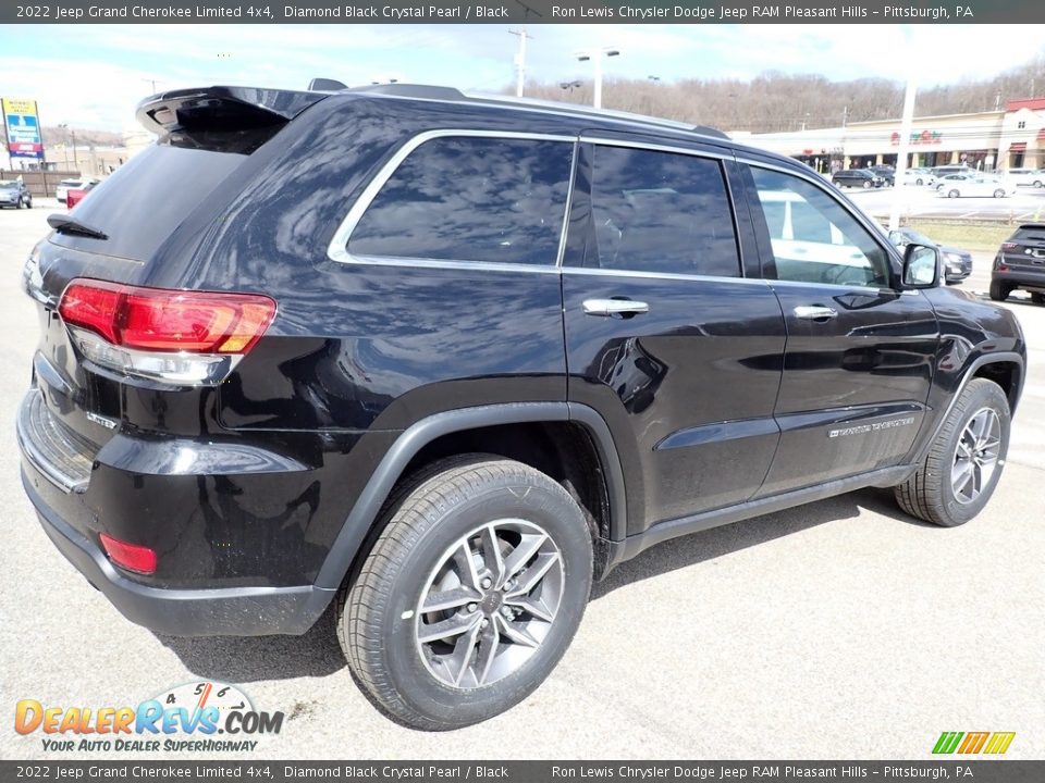 2022 Jeep Grand Cherokee Limited 4x4 Diamond Black Crystal Pearl / Black Photo #6