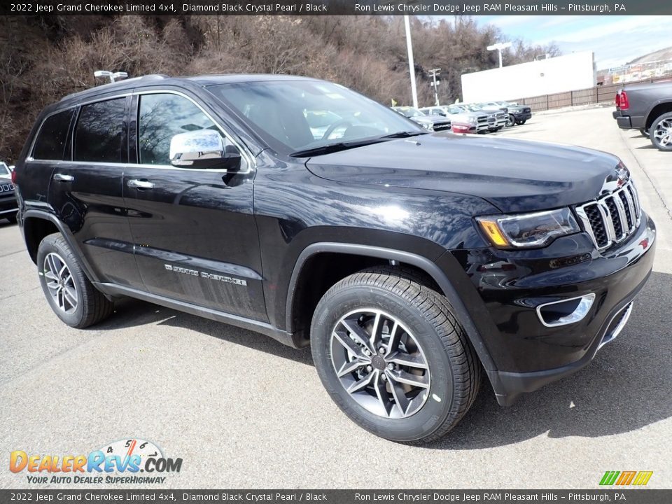 2022 Jeep Grand Cherokee Limited 4x4 Diamond Black Crystal Pearl / Black Photo #8