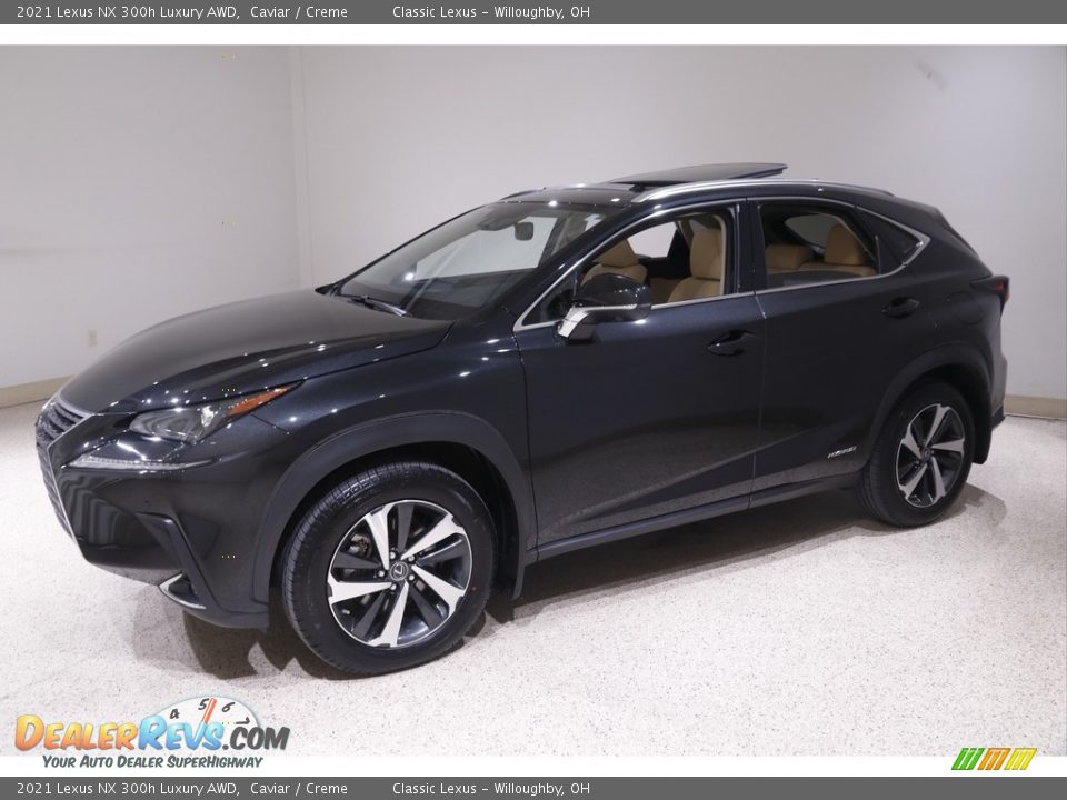 Front 3/4 View of 2021 Lexus NX 300h Luxury AWD Photo #3